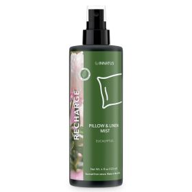 All-Natural Recharge Pillow & Linen Spray â€“ 4oz Aromatherapy Mist with Eucalyptus, Rosemary & Mint for Relaxation & Stress Relief â€“ Water-Based
