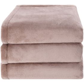Heated Blanket Electric Throw, 84" x 90" Queen Size, Soft Flannel Heating Blanket with 10 Hours Timer Auto-off & 5 Heating Levels, Dual Control