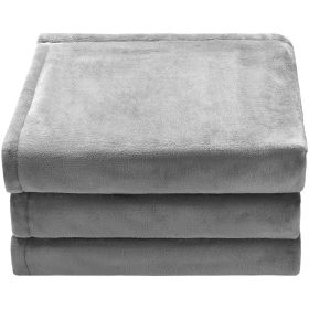 Heated Blanket Electric Throw, 72" x 84" Full Size, Soft Flannel Heating Blanket with 10 Hours Timer Auto-off & 5 Heating Levels for Couch Sofa