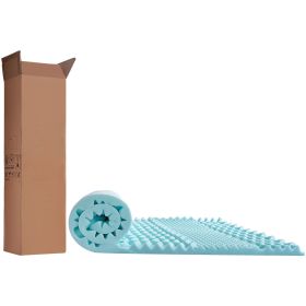 Mattress Topper, Queen Size, 2" Thickness, Soft Memory Foam Mattress Pad, Cooling Gel Infusion, Compressed Package for Quick Setup