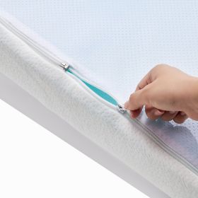 Mattress Topper, Queen Size, 3 in Thickness, Soft Memory Foam Mattress Pad, Premium Cooling Gel Infusion, Detachable and Washable