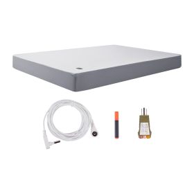 Grounding Sheets, Queen Size, 90% Cotton + 10% Pure Silver Fiber, Earth Grounded Fitted Bed Sheets, with Grounding Cord & Tester