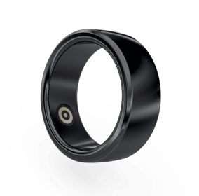 Smart Ring Heart Rate Blood Oxygen Detection Bluetooth Connection (Color: BLACK, size: No21)