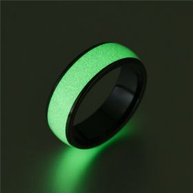 Fashion Ceramic Smart Wear Ring (Color: Luminous CUID, size: No.8)