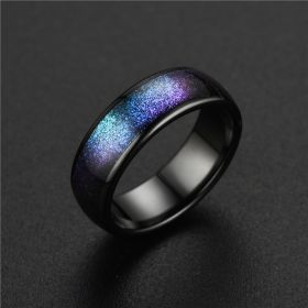 Fashion Ceramic Smart Wear Ring (Color: Starry Sky ID, size: No.9)