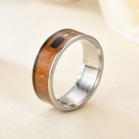 New Stainless Steel Smart Ring (Color: Transparent smart ring, size: No.11)