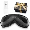 Eye Massager with Heat & Remote, Heated Eye Massage Mask with 5 Modes and Bluetooth Music, 180Â° Foldable Eye Care Massager for Eye Strain, Dry Eyes