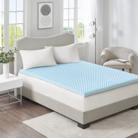 All Season Reversible Hypoallergenic Mattress Topper (Color: as Pic)
