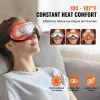 Eye Massager with Heat, Heated Eye Massage Mask with 5 Modes and Bluetooth Music, 180Â° Foldable Eye Care Massager for Migraines, Eye Strain